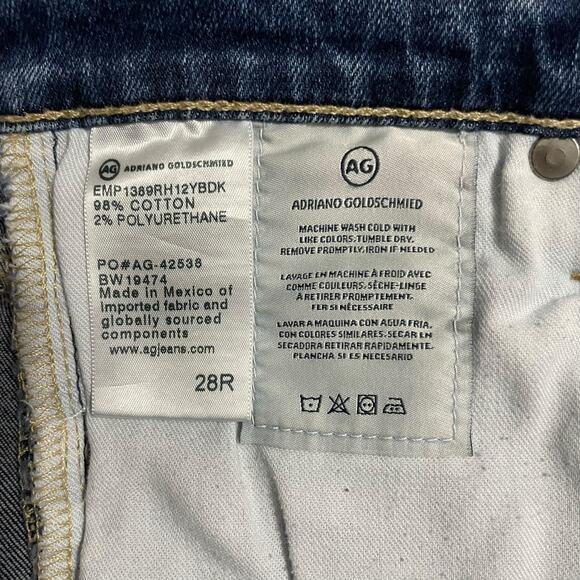 AG Adriano Goldschmied Size 28 The Legging Ankle Skinny Blue Denim Low Rise Jean - Picture 8 of 12